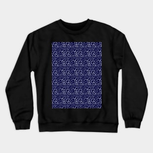 Elephant Print Skin Pattern Blue Crewneck Sweatshirt